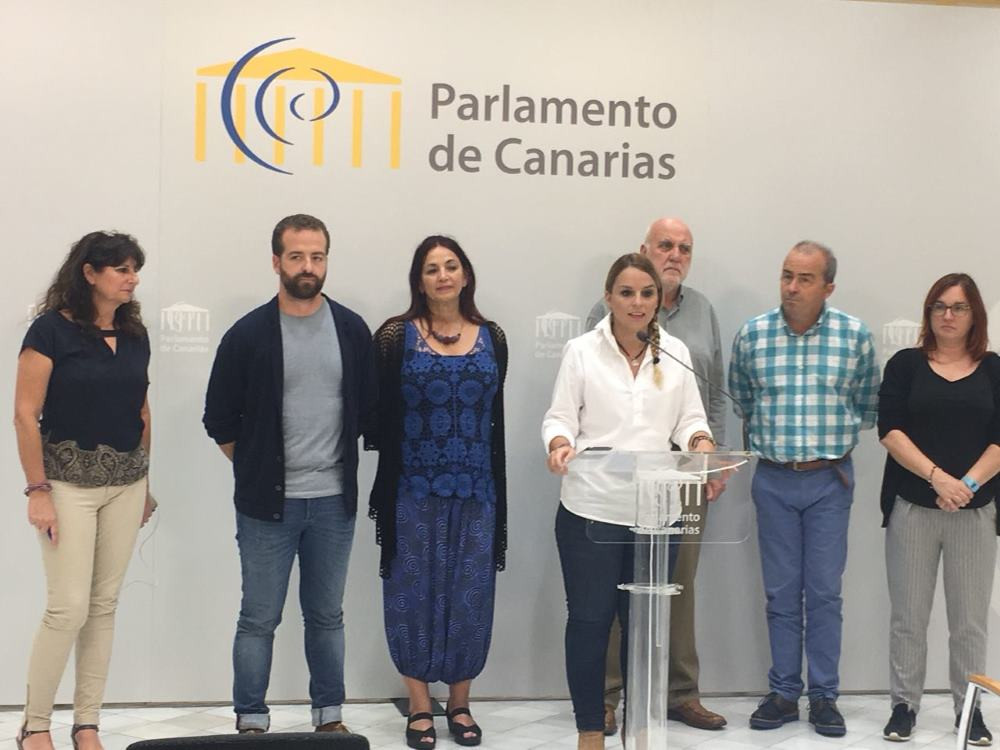 Podemoscanariasenruedadeprensaenelparlamento