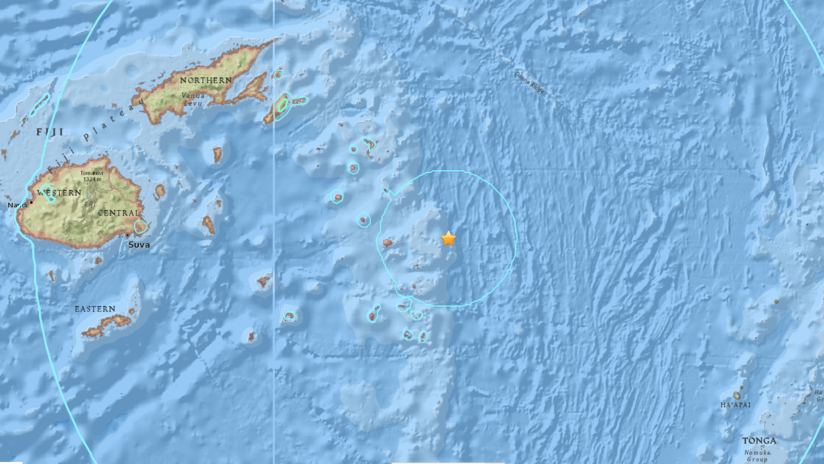 Fuerte sismo de magnitud 82 cerca de las islas fiyi
