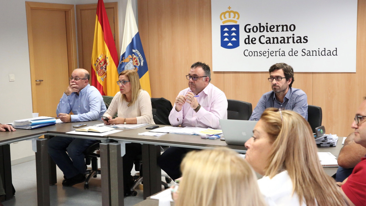 Conrado Domu00ednguez durante la Mesa Sectorial de Sanidad