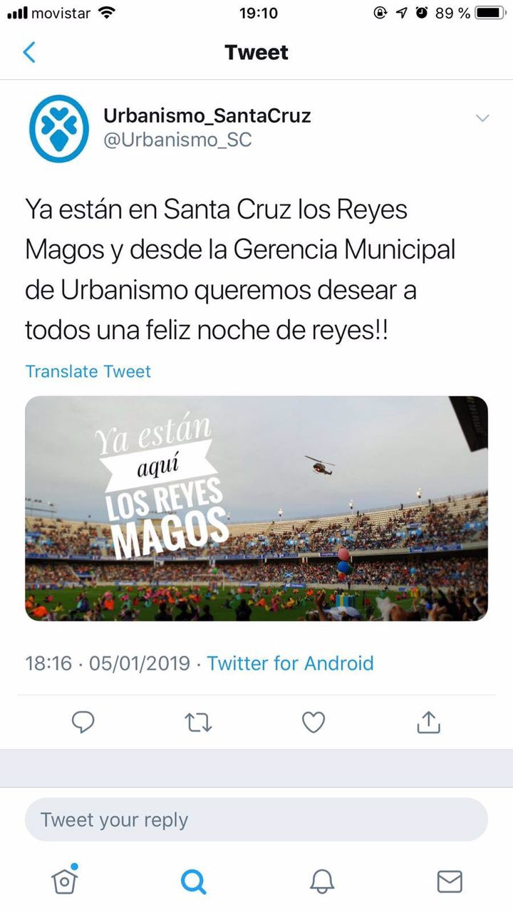 Tweet Urbanismo Reyes