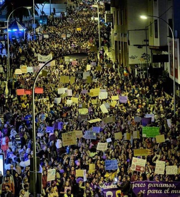 Manifestacion feminista 8M 2019 Santa Cruz