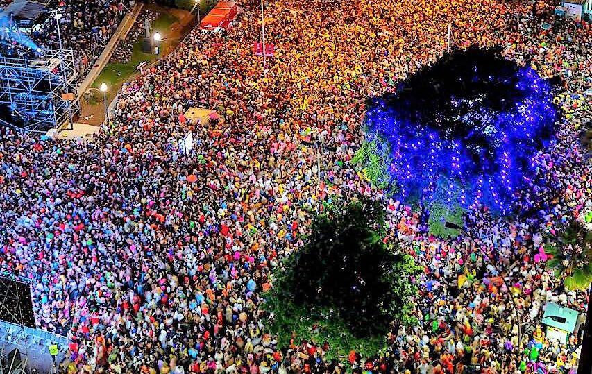 Santa Cruz colapsada Carnaval 2019