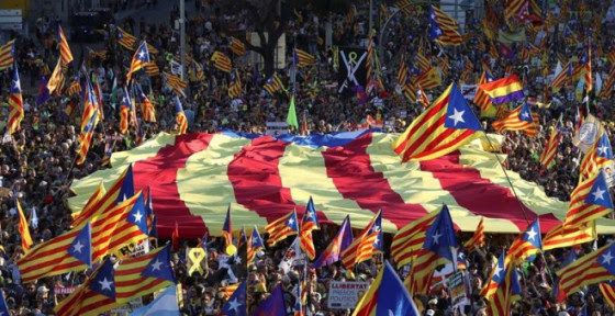 Manifestaciu00f3n Proces Cataluu00f1a Independentismo