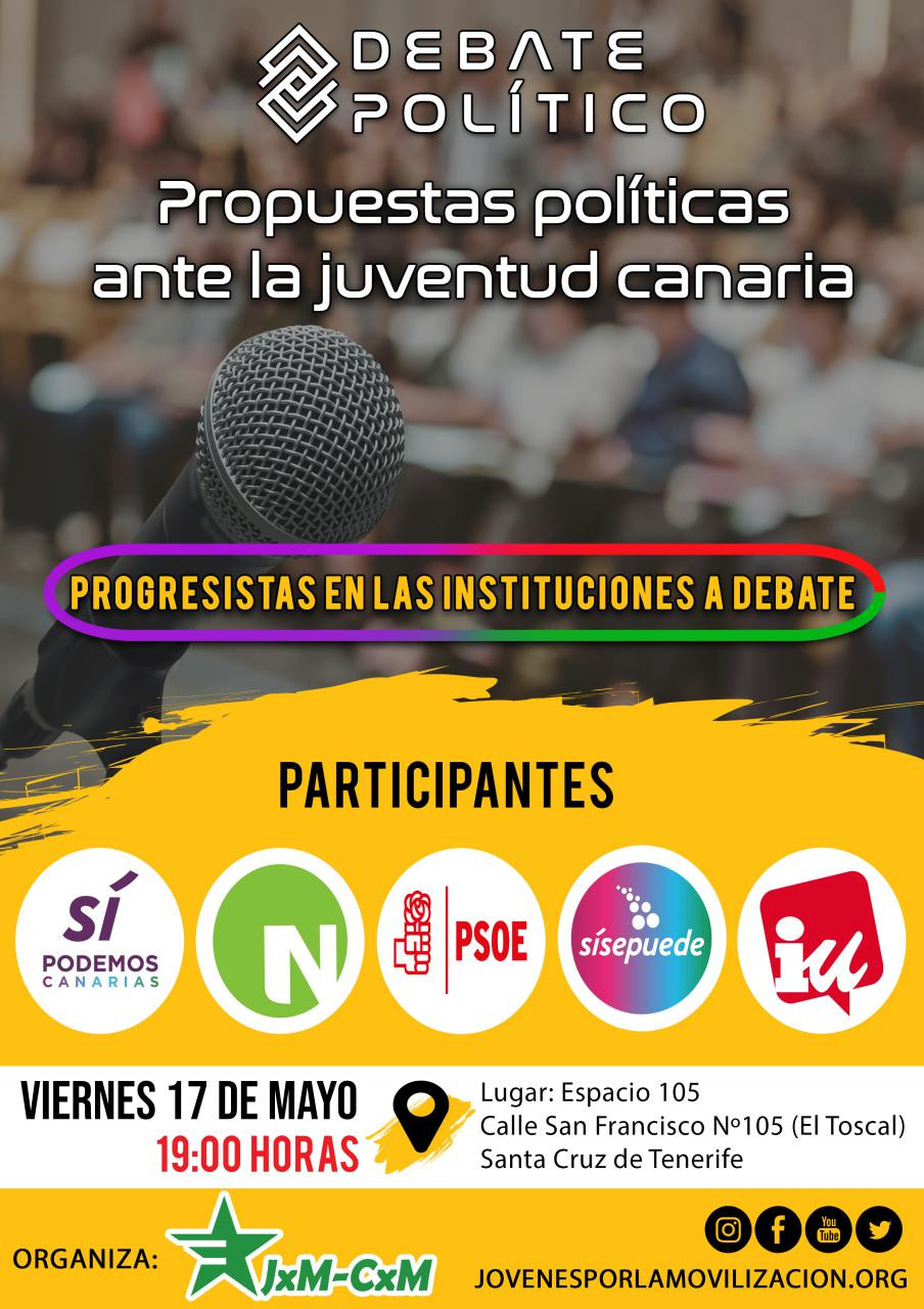 Cartel debate JxM 26M