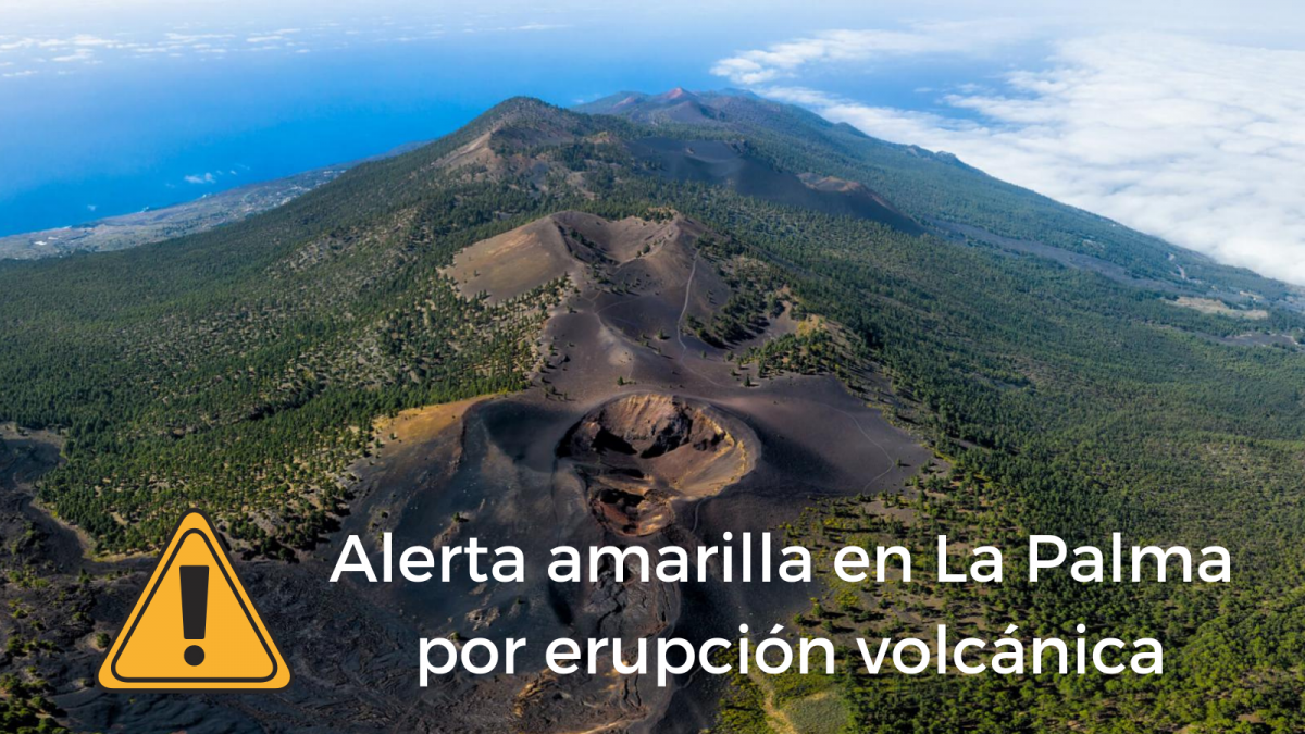 Alerta amarilla en La Palma por erupciou0301n volcau0301nica