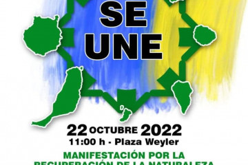 Cartel manifestacion 22oct Canarias Se Une