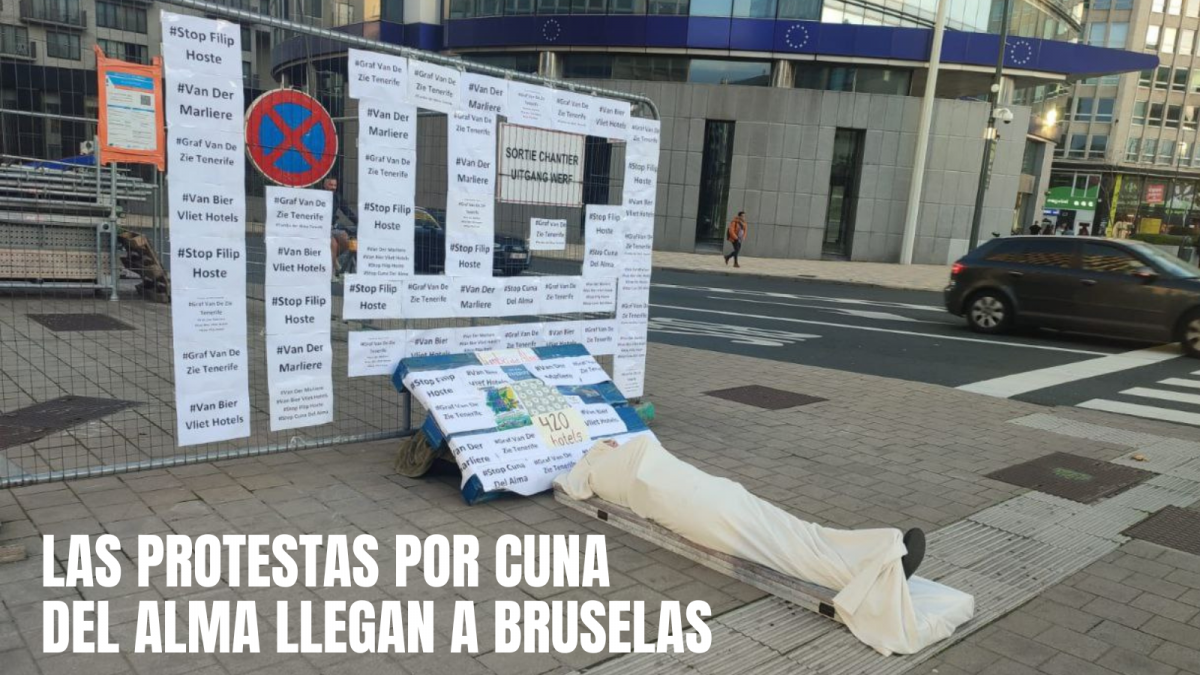 LAS PROTESTAS POR CUNA DEL ALMA LLEGAN A BRUSELAS