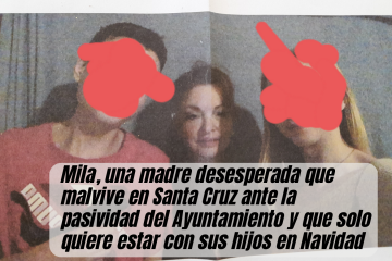 Mila, una madre desesperada que malvive en Santa Cruz ante la pasividad del ayuntamiento y que solo quiere estar con sus hijos en Navidad