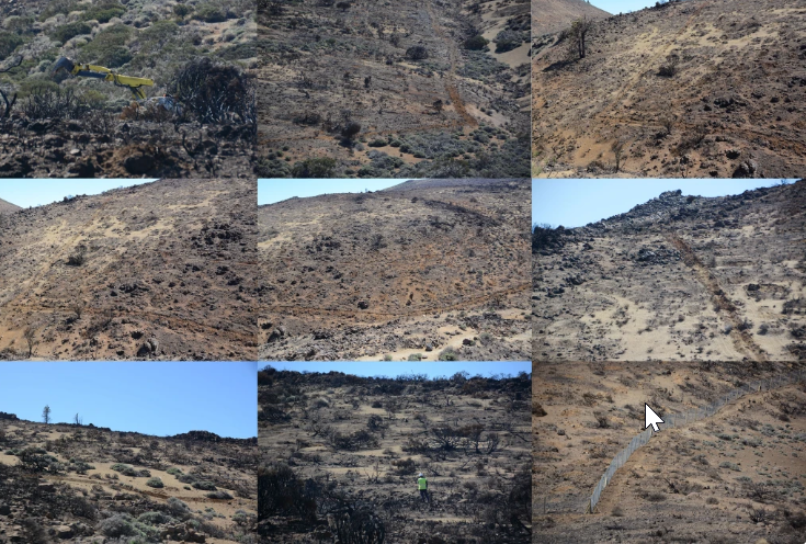 2024 03 22 11 26 46 TRACSA recorre los cientos de hectu00e1reas quemadas de El Teide con una retroexcava