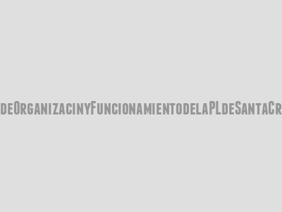 Reglamento de Organización y Funcionamiento de la Policía Local de Santa Cruz de Tenerife