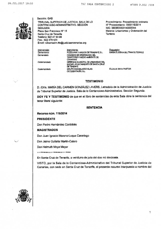 SentenciaTSJCde21dejuliode2017