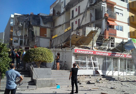 Edificio derrumbe los cristianos