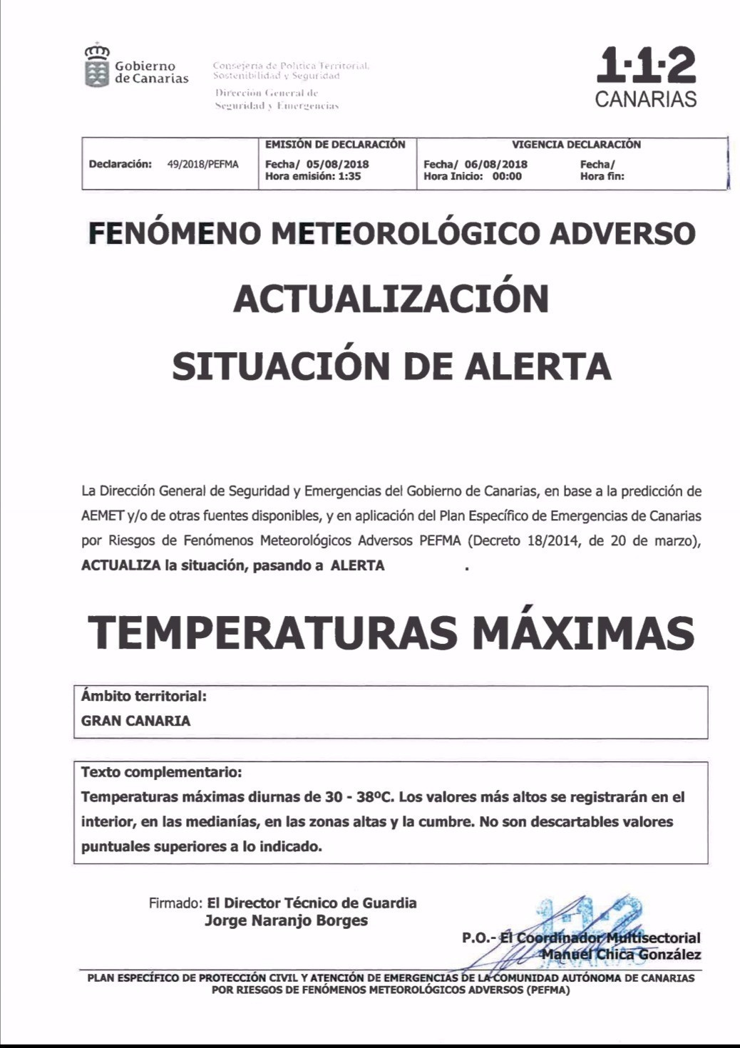 Temperaturas