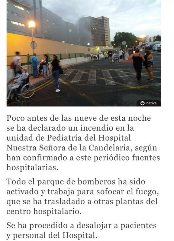 INCENDIO LA CANDELARIA