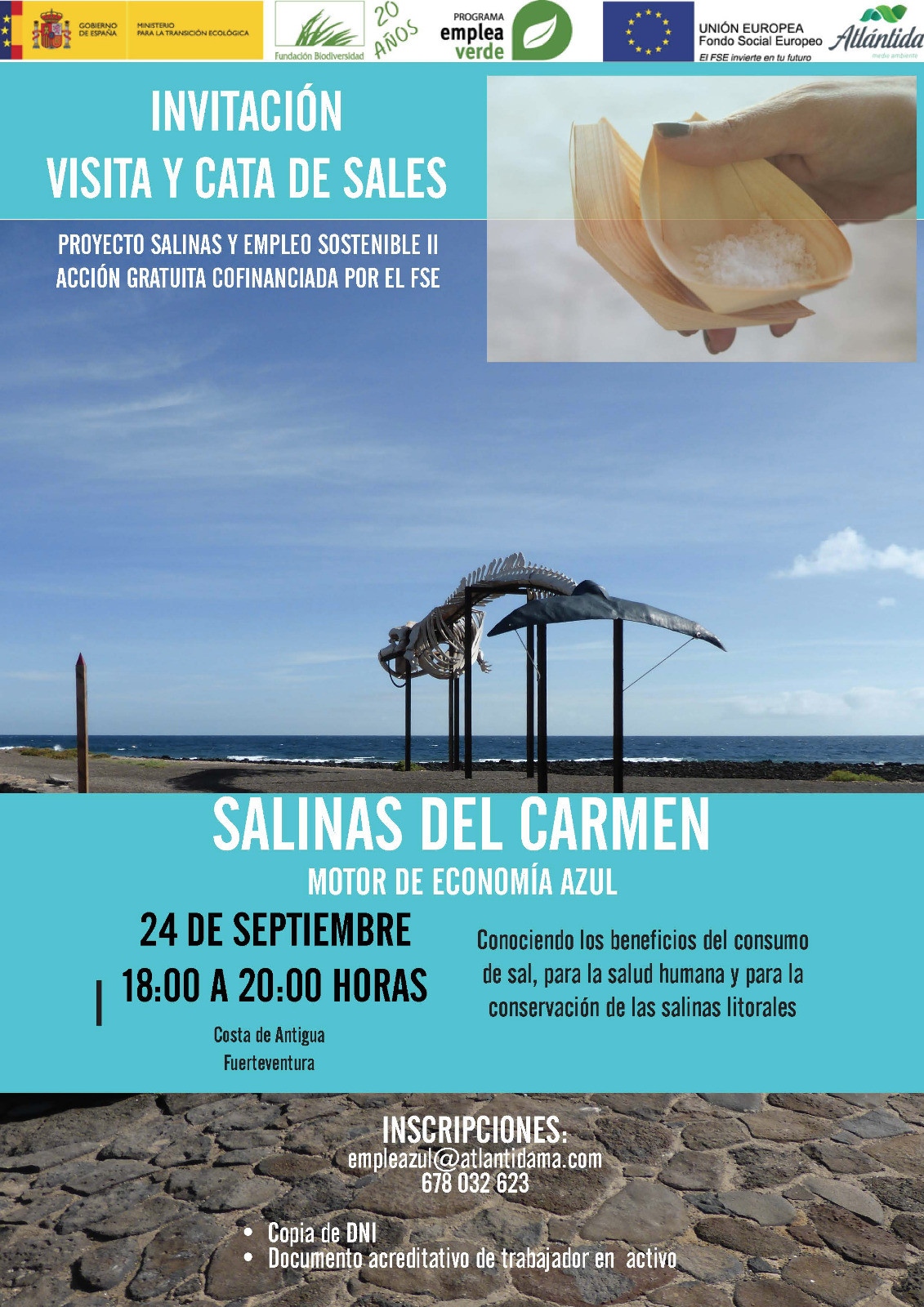 Cata de sal Salinas del Camen (Fuerteventura)