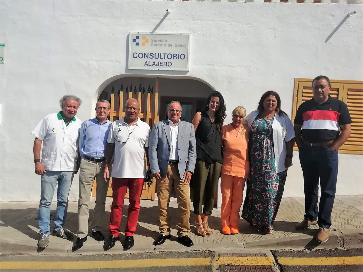 Equipo directivo en el Consultorio de Alajeru00f3