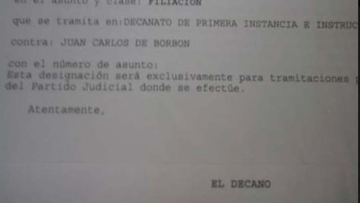 Demanda Rey Juan Carlos