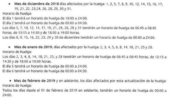 HORARIO