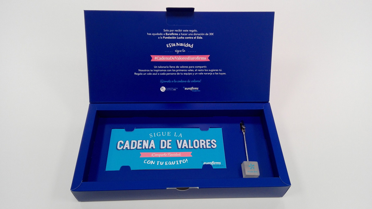 Caja cadena valores interior