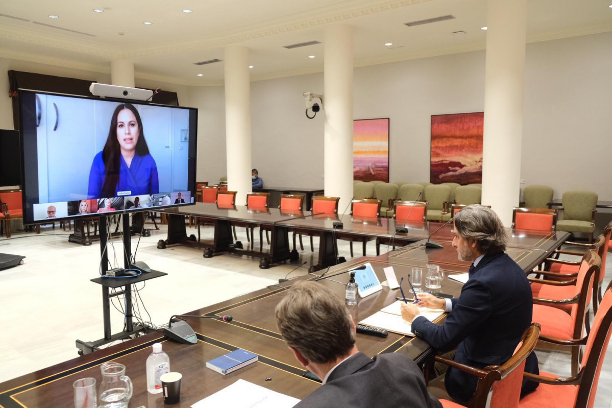 Vidina Espino durante su intervenciu00f3n en la Diputaciu00f3n Permanente