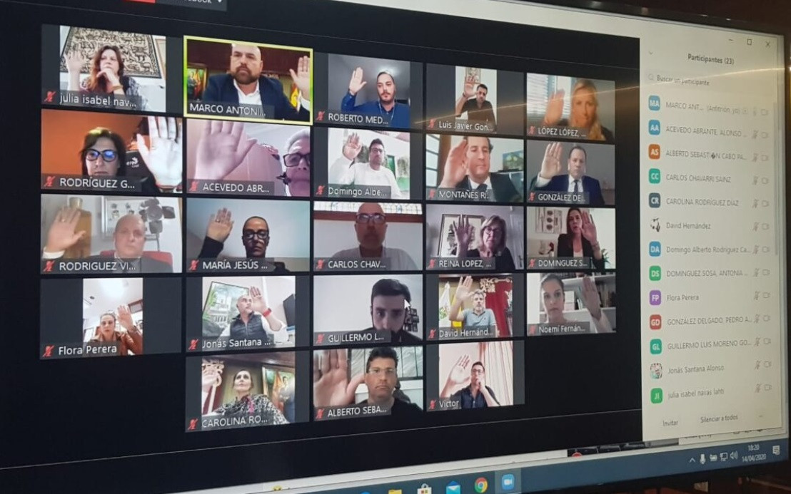 Pleno virtual Puerto Cruz Covid