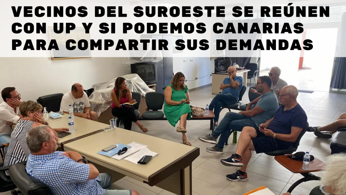 Vecinos del suroeste se reu00fanen con up y si podemos para compartir sus demandas