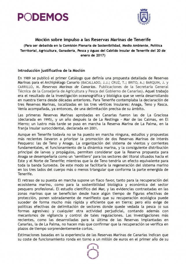 MOCION Podemos Reservas Marinas